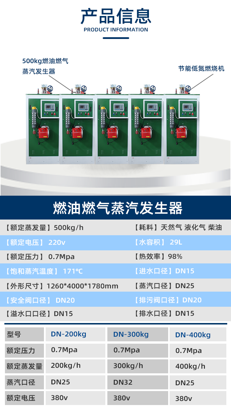 鑫达能500kg燃油<a href='http://stripsteel-cn.com/ranqi' target='_blank'><u>燃气蒸汽发生器</u></a>