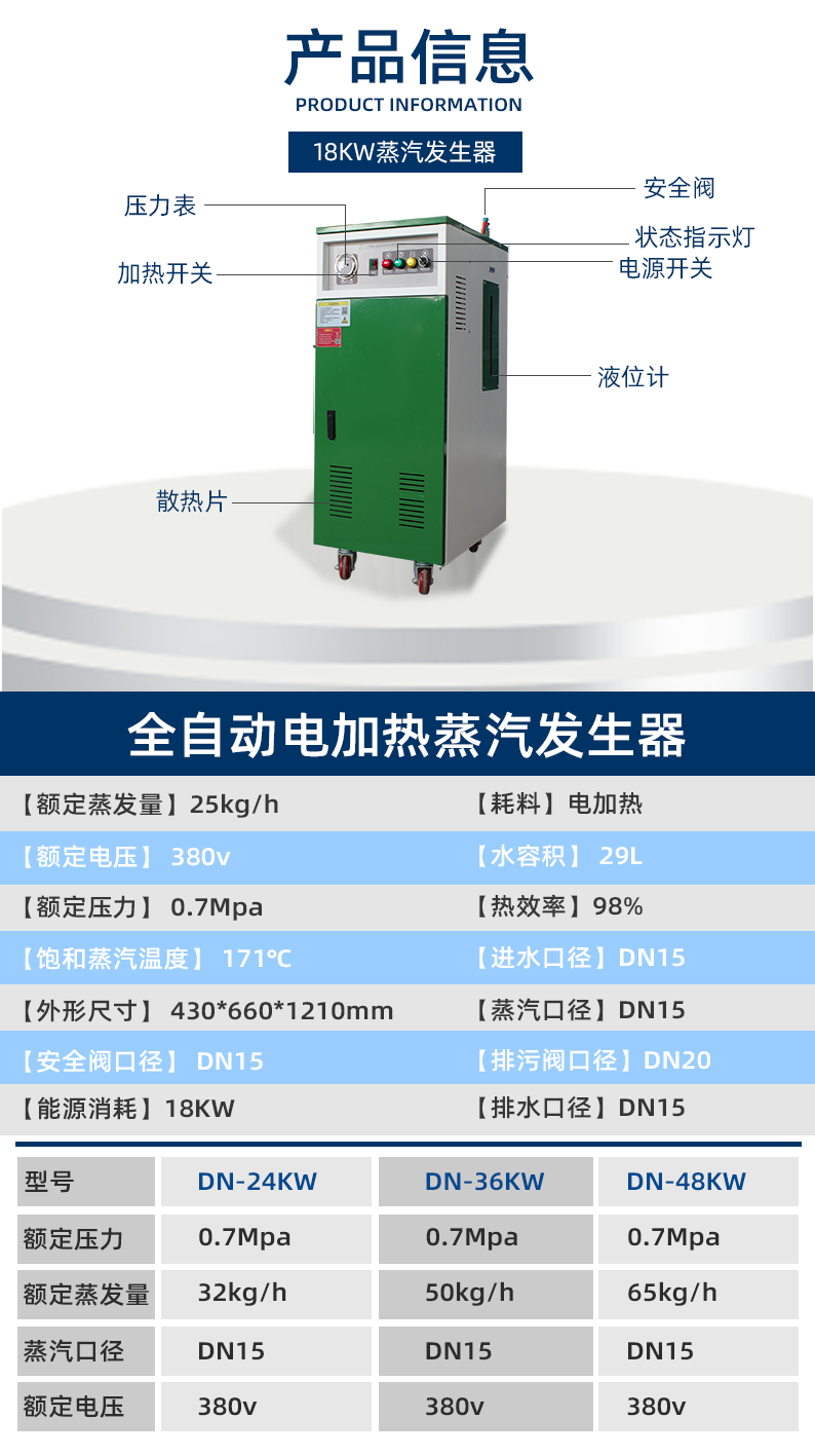 鑫达能18kw<a href='http://stripsteel-cn.com/dianre' target='_blank'><u>电加热蒸汽发生器</u></a>