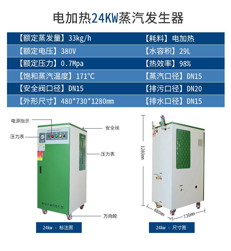 鑫达能24kw<a href='http://stripsteel-cn.com/dianre' target='_blank'><u>电加热蒸汽发生器</u></a>